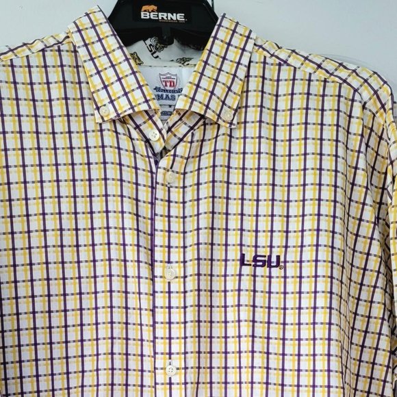 Thomas Dean Collegiate Men's Long-Sleeve Shirt XXLarge LSU - Picture 1 of 12